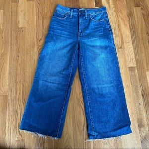 Madewell Mid-rise Wide Leg Crop Jeans